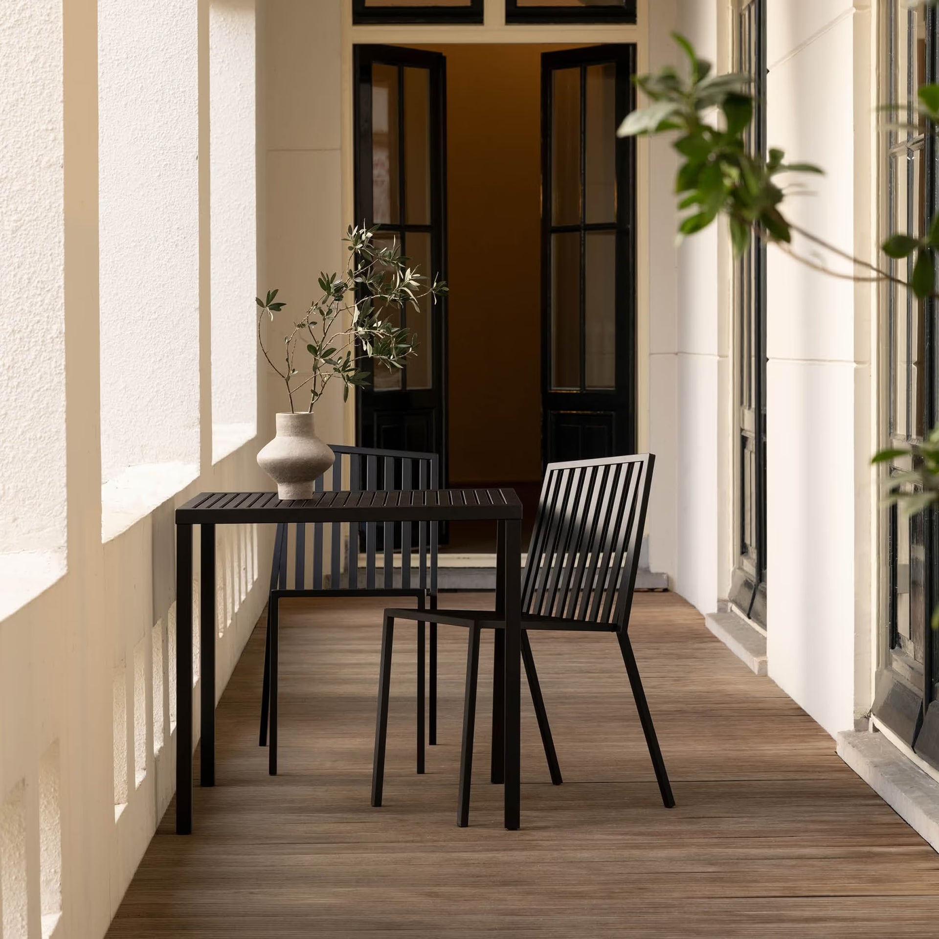 Trace garden table kaki grey