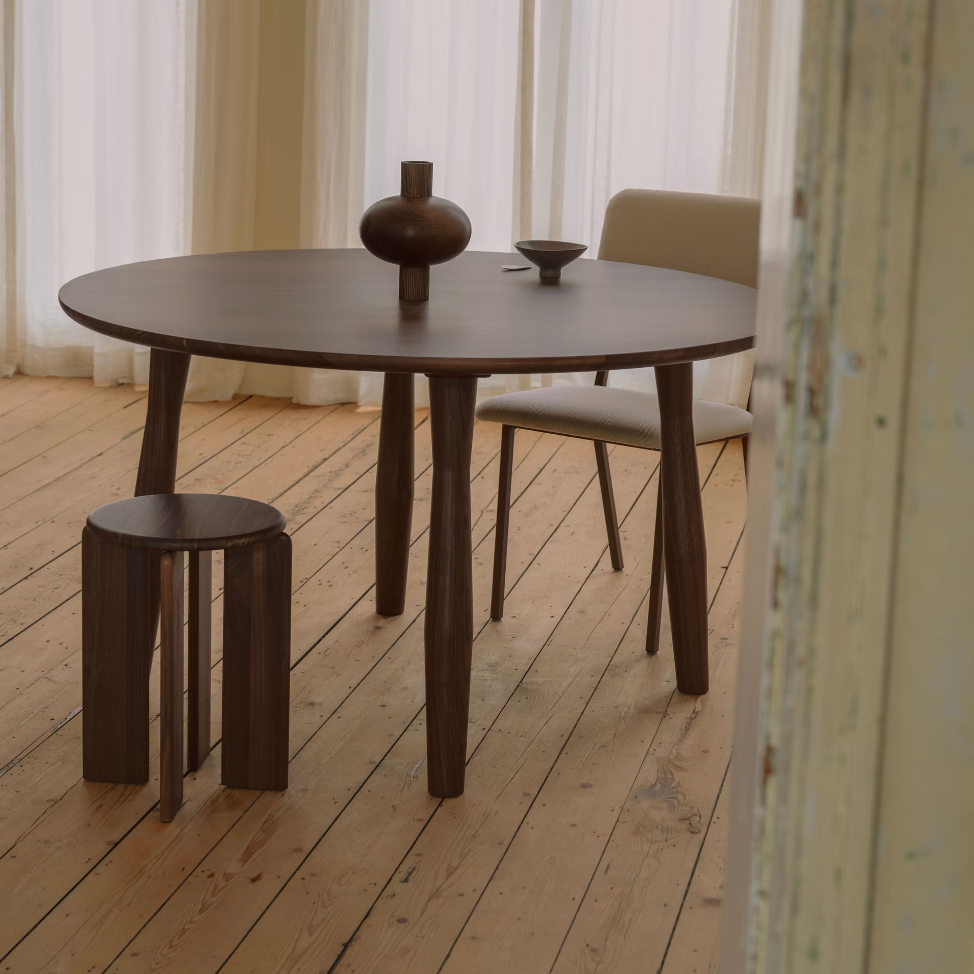 Danish Rectangular Oak Hardwax Oil Natural Dining Table