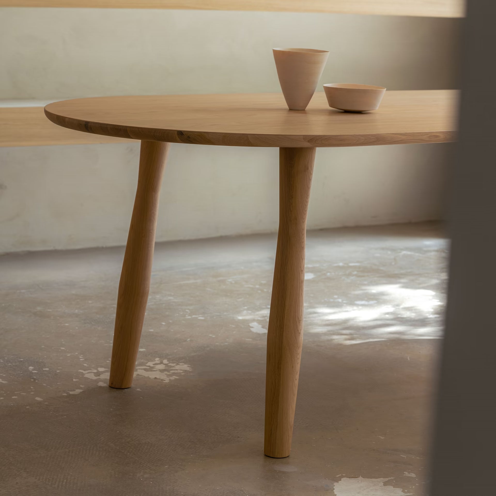 Danish Rectangular Oak Hardwax Oil Natural Dining Table