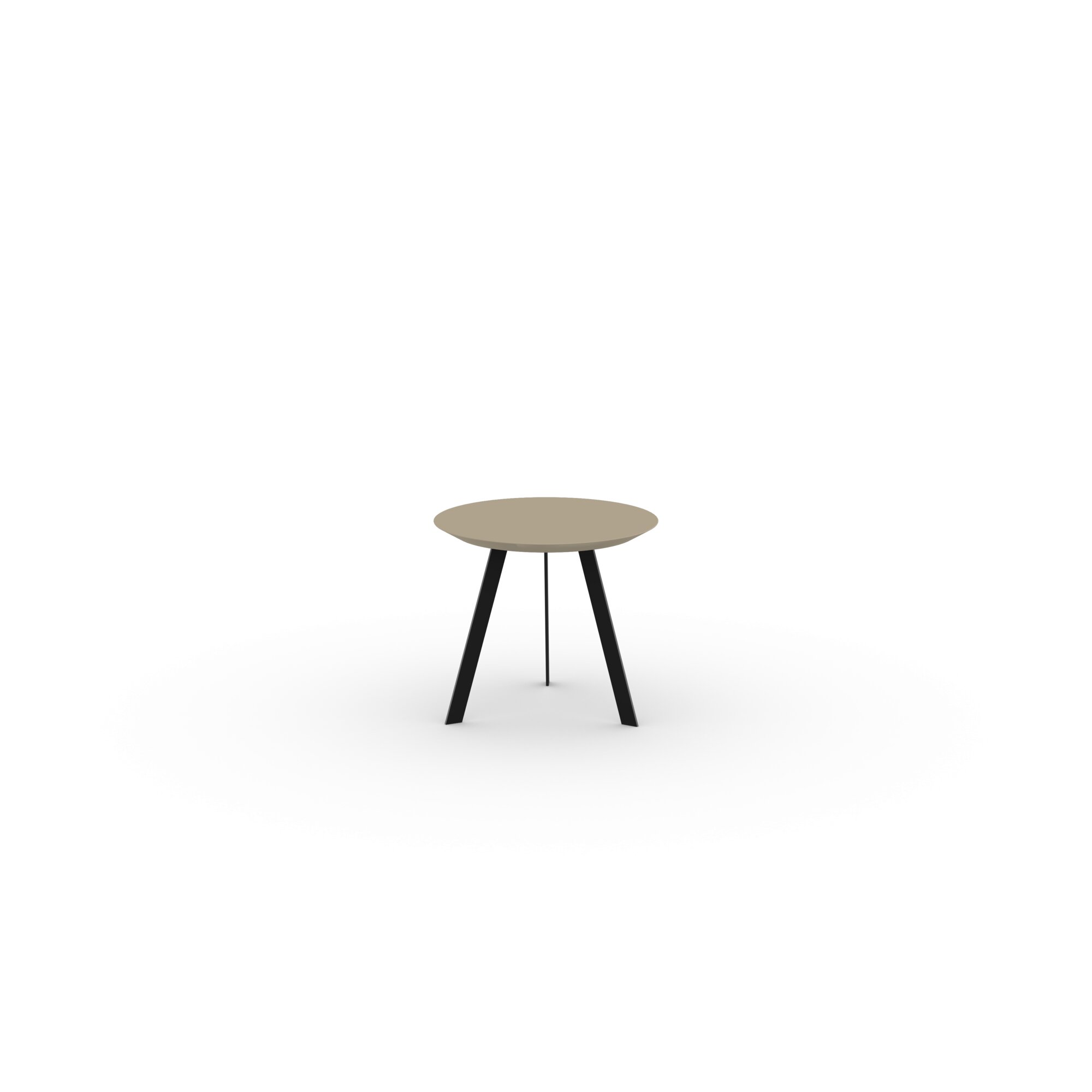 Design Coffee Table | New Co Coffee Table 50 Round Black | HPL Fenix beige luxor | Studio HENK | 