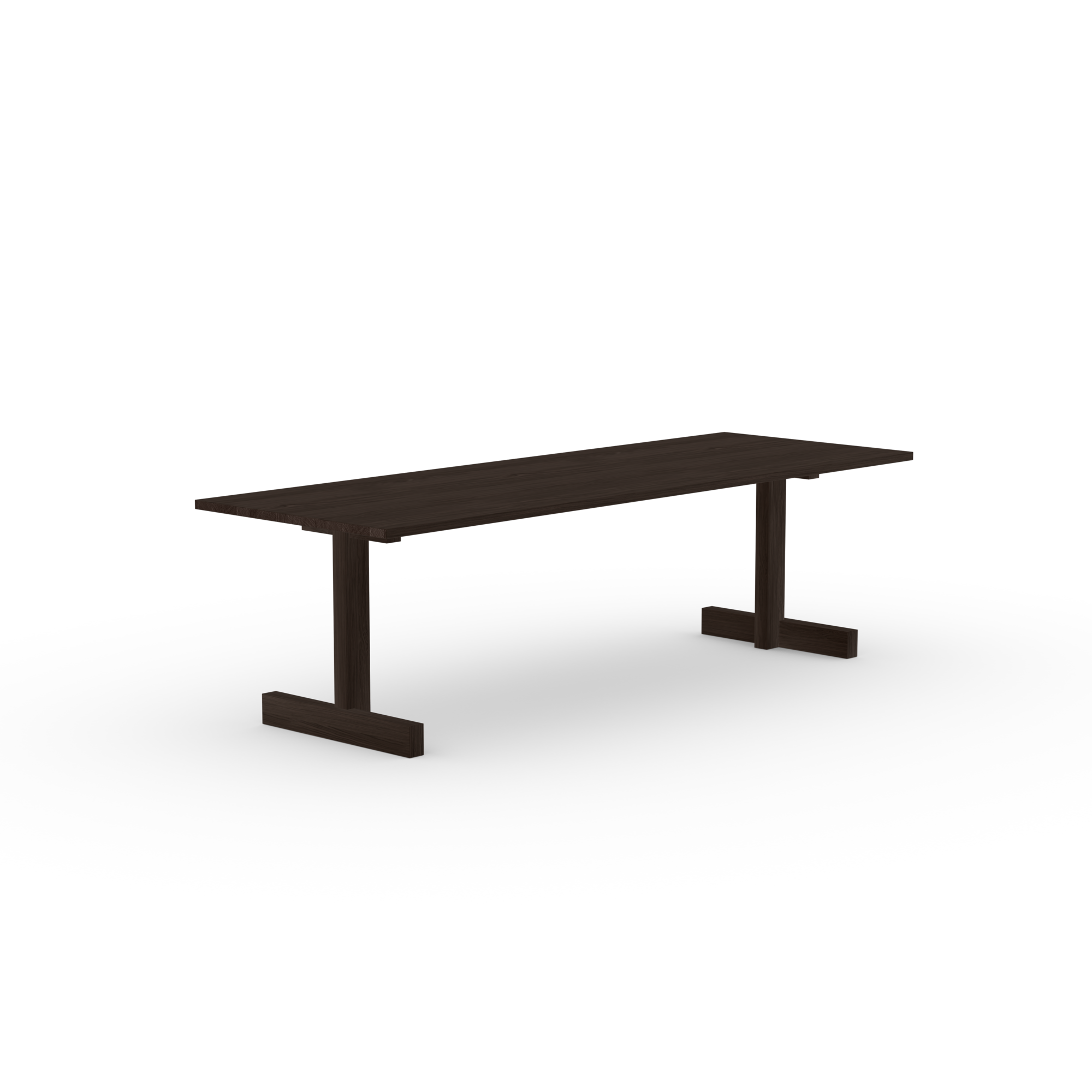 Rectangular Design dining table | Base Table Oak smoked stain | Oak smoked | Studio HENK | 